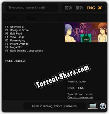 Teleportals. I swear its a nice game: Читы, Трейнер +8 [FLiNG]