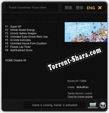 Трейнер для Thank Goodness Youre Here [v1.0.6]