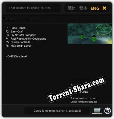 Трейнер для That Bastard Is Trying To Steal Our Gold [v1.0.2]