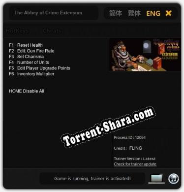 The Abbey of Crime Extensum: Трейнер +6 [v1.5]