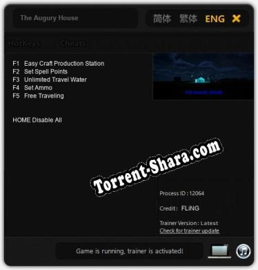 The Augury House: Читы, Трейнер +5 [FLiNG]