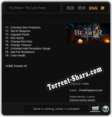 The Bearer  The Last Flame: ТРЕЙНЕР И ЧИТЫ (V1.0.42)