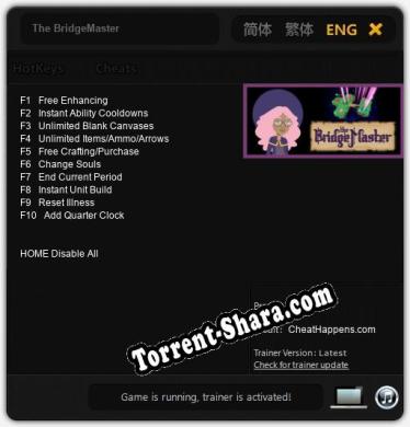 Трейнер для The BridgeMaster [v1.0.2]