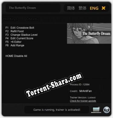 The Butterfly Dream: Читы, Трейнер +6 [MrAntiFan]