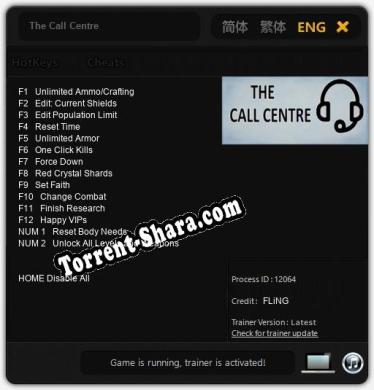 The Call Centre: Трейнер +14 [v1.9]