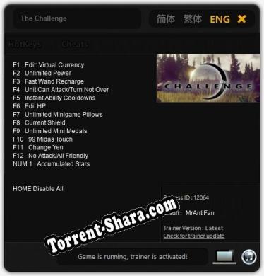 The Challenge: ТРЕЙНЕР И ЧИТЫ (V1.0.3)