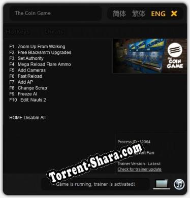 The Coin Game: Трейнер +10 [v1.6]