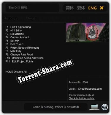 The Drill RPG: Трейнер +11 [v1.3]
