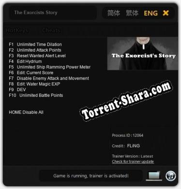 The Exorcists Story: Трейнер +10 [v1.4]