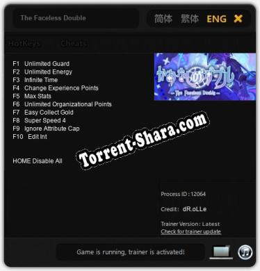 The Faceless Double: Читы, Трейнер +10 [dR.oLLe]