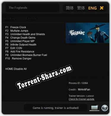 The Foglands: Трейнер +10 [v1.2]