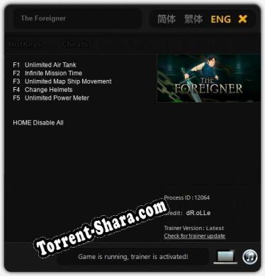The Foreigner: Читы, Трейнер +5 [dR.oLLe]