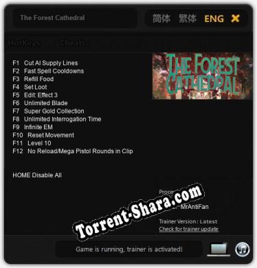 The Forest Cathedral: Трейнер +12 [v1.6]
