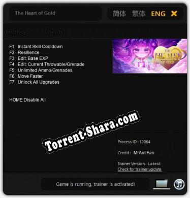 The Heart of Gold: Читы, Трейнер +7 [MrAntiFan]