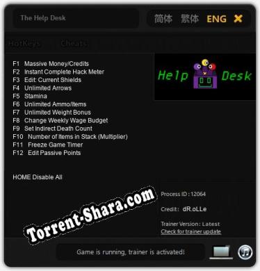 The Help Desk: Трейнер +12 [v1.7]