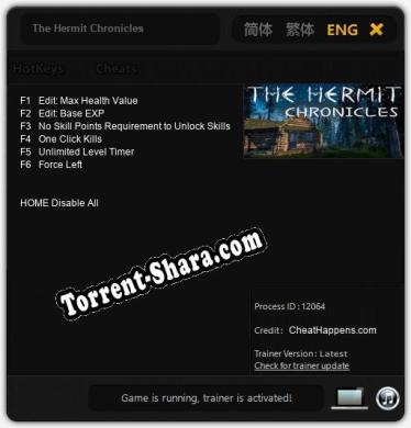 The Hermit Chronicles: Трейнер +6 [v1.1]