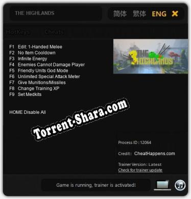 THE HIGHLANDS: ТРЕЙНЕР И ЧИТЫ (V1.0.94)