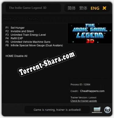 The Indie Game Legend 3D: ТРЕЙНЕР И ЧИТЫ (V1.0.92)