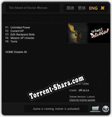 The Island of Doctor Morose: Читы, Трейнер +5 [dR.oLLe]
