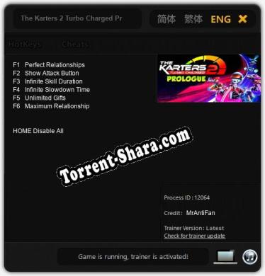 The Karters 2 Turbo Charged Prologue: ТРЕЙНЕР И ЧИТЫ (V1.0.67)