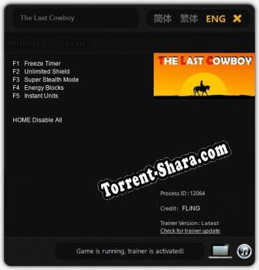 The Last Cowboy: Читы, Трейнер +5 [FLiNG]