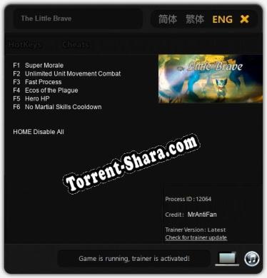 Трейнер для The Little Brave [v1.0.3]