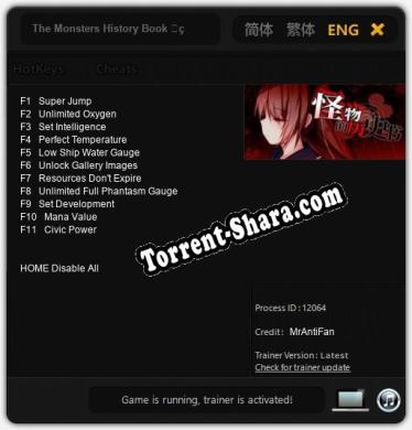 The Monsters History Book 怪物的历史书: ТРЕЙНЕР И ЧИТЫ (V1.0.27)