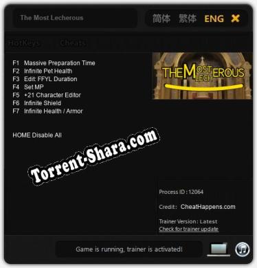 Трейнер для The Most Lecherous [v1.0.3]