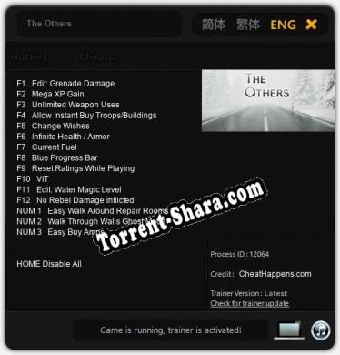Трейнер для The Others [v1.0.7]