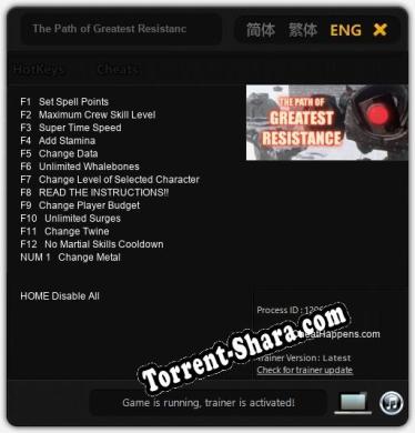 The Path of Greatest Resistance: Трейнер +13 [v1.7]