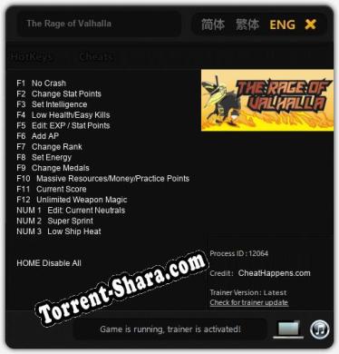 The Rage of Valhalla: Трейнер +15 [v1.3]