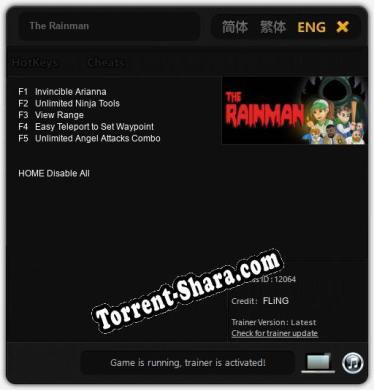 The Rainman: ТРЕЙНЕР И ЧИТЫ (V1.0.8)