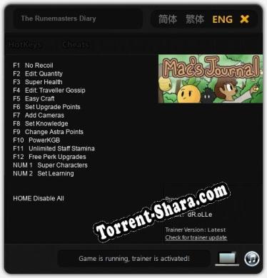 The Runemasters Diary: Читы, Трейнер +14 [dR.oLLe]