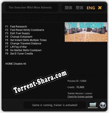 The Searcher Wild West Adventure: Трейнер +9 [v1.3]