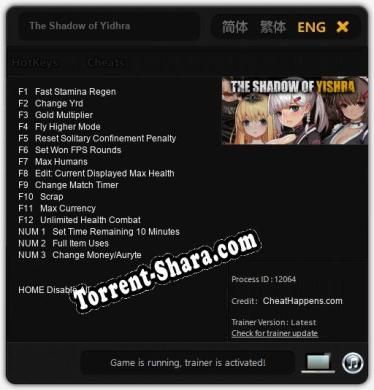 The Shadow of Yidhra: Трейнер +15 [v1.1]