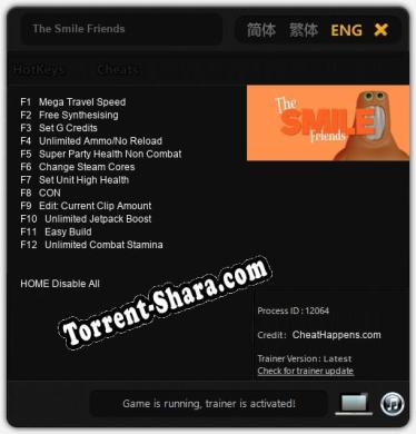 The Smile Friends: Трейнер +12 [v1.3]