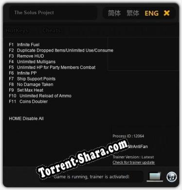 Трейнер для The Solus Project [v1.0.5]