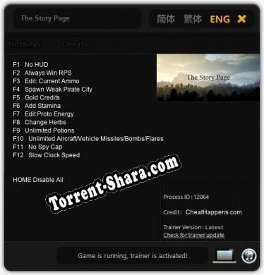 The Story Page: Трейнер +12 [v1.4]