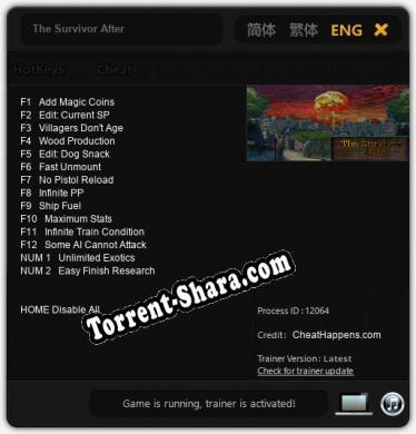 The Survivor After: Трейнер +14 [v1.9]