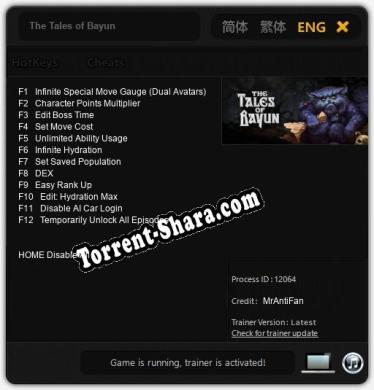 The Tales of Bayun: Трейнер +12 [v1.8]