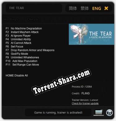 THE TEAR: ТРЕЙНЕР И ЧИТЫ (V1.0.62)