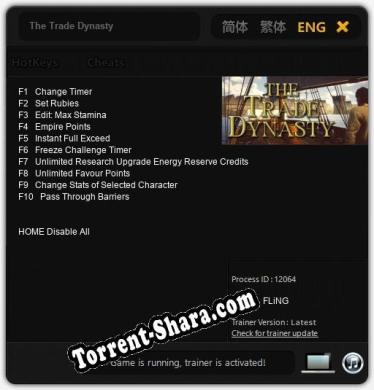 The Trade Dynasty: ТРЕЙНЕР И ЧИТЫ (V1.0.69)