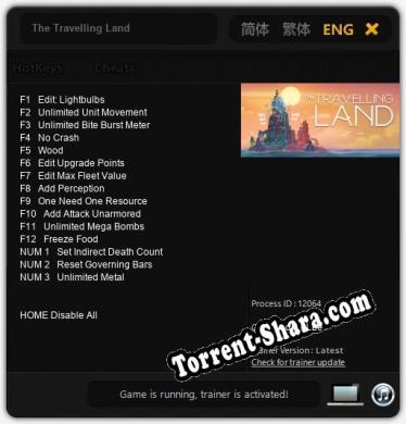 Трейнер для The Travelling Land [v1.0.6]