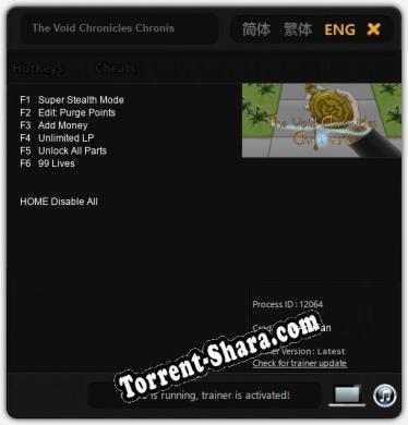 The Void Chronicles Chronis: Читы, Трейнер +6 [MrAntiFan]