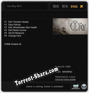 Трейнер для The Way RPG [v1.0.3]