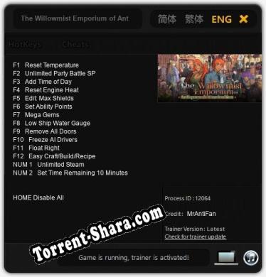 The Willowmist Emporium of Antiques  Curiosities: Читы, Трейнер +14 [MrAntiFan]