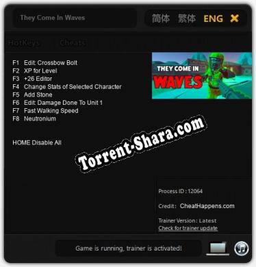 They Come In Waves: Читы, Трейнер +8 [CheatHappens.com]
