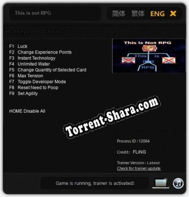This is not RPG: Читы, Трейнер +9 [FLiNG]
