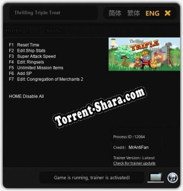 Thrilling Triple Treat: ТРЕЙНЕР И ЧИТЫ (V1.0.80)