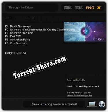 Through the Edges: ТРЕЙНЕР И ЧИТЫ (V1.0.37)